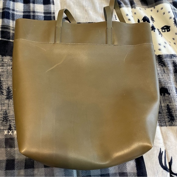 Madewell $188 The Essential Tote in Leather Burnt Olive NN121 D3 - Picture 12 of 13
